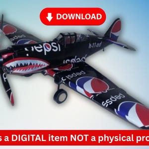 Soda Can airplane P-40 Warhawk pop can aviation DIGITAL PLANS