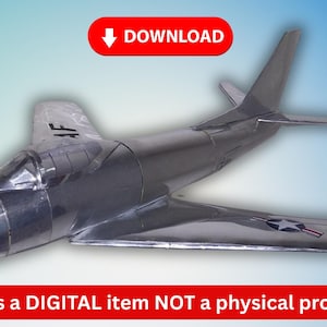 Soda Can airplane F-86 Sabre pop can aviation DIGITAL PLANS