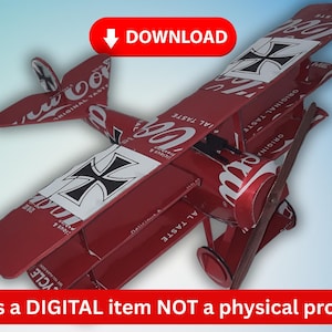 Soda Can airplane Fokker DR1 pop can aviation DIGITAL PLANS