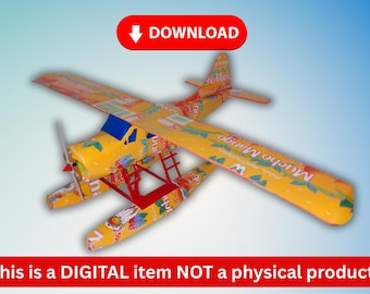Soda Can Airplane Beaver DHC-2 Float Plane pop can aviation PLANS