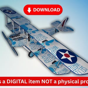 Soda Can Airplane Curtiss JN-4 Jenny DIGITAL pop can aviation PLANS