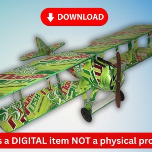 Aluminum Can airplane Spad XIII pop can aviation DIGITAL PLANS