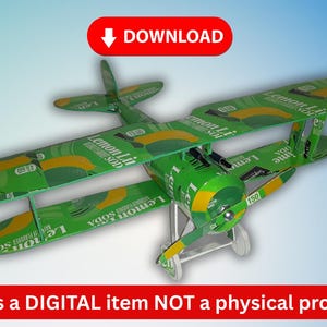 Soda Can airplane Nieuport 28 pop can aviation DIGITAL PLANS