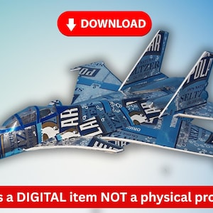 Soda Can Airplane SU-30MKI DIGITAL pop can aviation PLANS