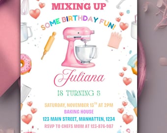 Editable Baking Birthday Party Invitation: Nailed It Theme (PDF)