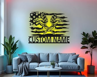 Custom Tattoo Artist Sign LED Metal Wall Art, Personalized Tattoo Shop Decor, Tattoo Lover Gift, Tattoo Studio Wall Decoration