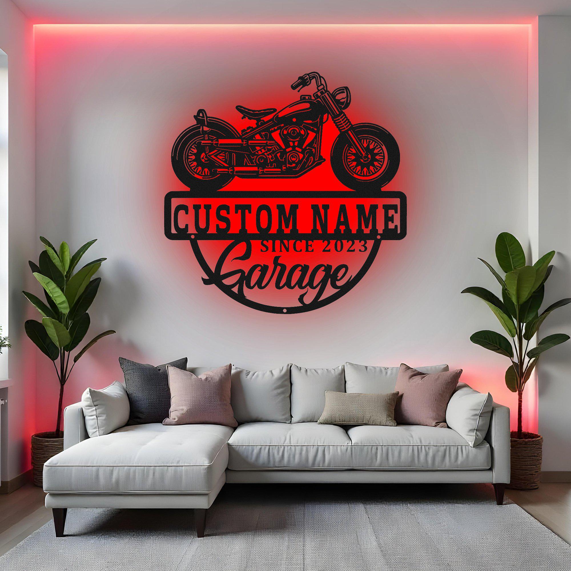 Neon Sign Motorcycle - Etsy