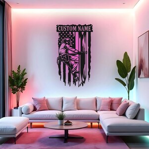 Custom Lineman Sign LED Metal Wall Art, Personalized Lineman Gift, Electrical Worker Decor, Lineman Name Sign, Man Cave Wall Decor