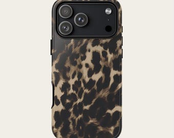 Leopard Print Phone Case Animal Print Aesthetic iPhone 17 16 15 14 13 12 11 X Pro Max Cover Samsung Galaxy S25 S24 S23 S22 S21 Ultra Case