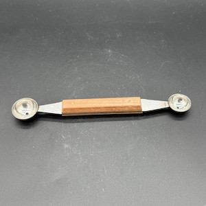 Vintage Wooden Handle Melon Baller Made in Japan Kitchen Gadget Scoop Scooper