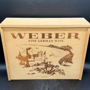 Vintage Weber Fine German Wine Box i trä