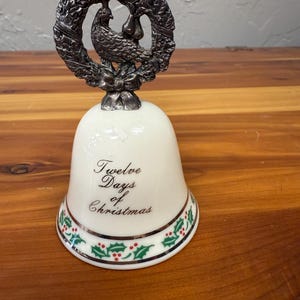 1990 | Partridge in a Pear Tree | Twelve Days Of Christmas | Bell | Collectible