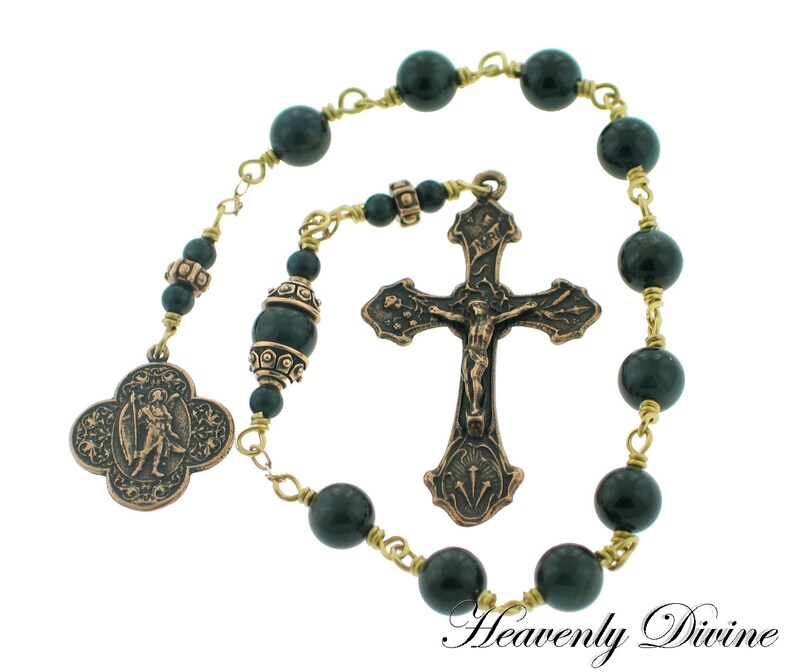 Heavenly Divine Rosaries St Raphael Archangel Patron Saint Etsy