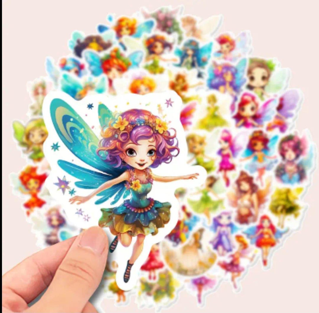 Fairy Stickers | Magical Fairy Vinyl Stickers | Cute Fantasy Waterproof ...