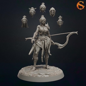 Female Goblin Minis by Solgood Creations | Highly detailed 3D resin Printed 28mm scale Dungeons and Dragons TTRPG Miniature | 8 Poses