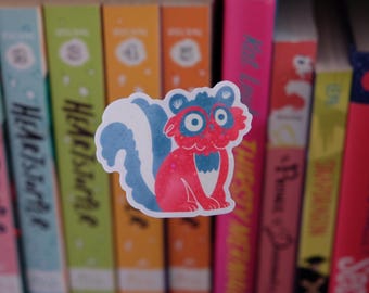 Sparkle raccoon sticker