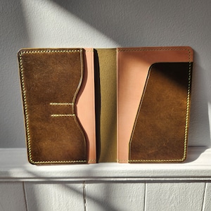 Étui à passeport en cuir, portefeuille de voyage, Porte Passeport, cadeau pour elle pour lui, porte-cartes, essentiel de voyage, fait main