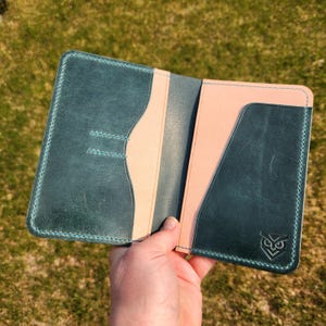 Porte passeport cuir veritable, portefeuille de voyage, Carnet de notes, cadeau elle & lui, porte-cartes, essentiel de voyage, fait main