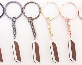 Ice Cream Sandwich Keychain - 1.5 Inches