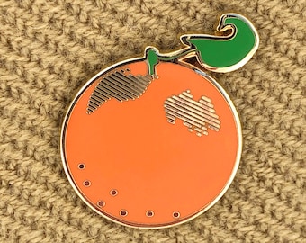 Orange Enamel Pin - Hard Enamel Pins - Oranges - Brooch - Brooches