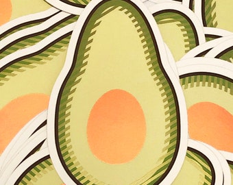4x2.5 Avocado Matte Mirror Sticker - Green Vinyl Stickers