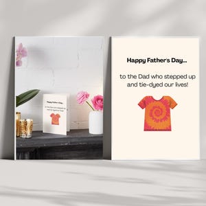 Carte de fête des pères pour papa en prime - cadeau humoristique pour beau-père - téléchargement numérique