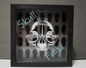 Skull Fund Shadow box bank