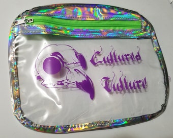 Cultured Vulture clear zippered bag