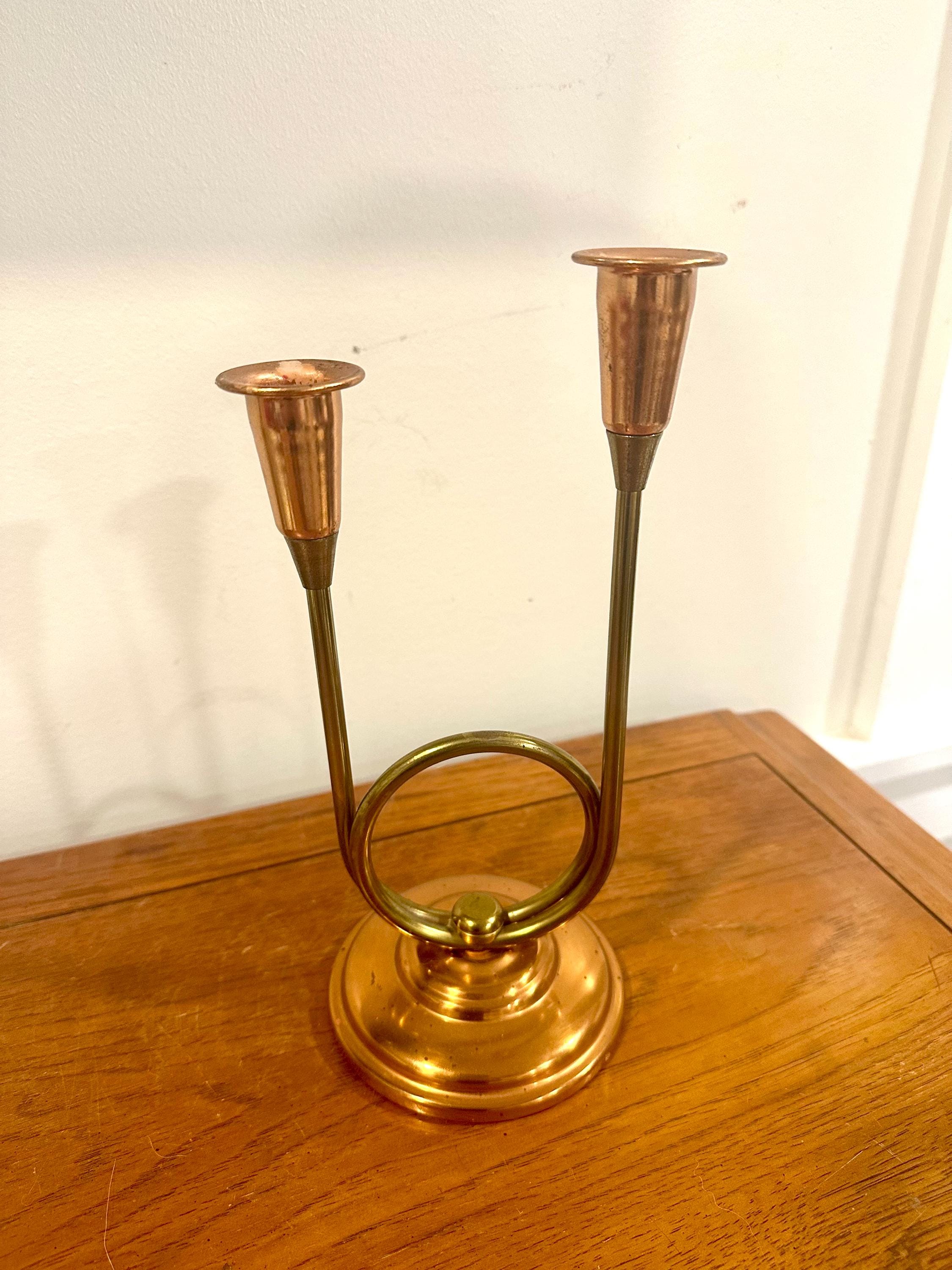 Vintage Coppercraft Guild Copper Candlestick Holder, Copper Decor