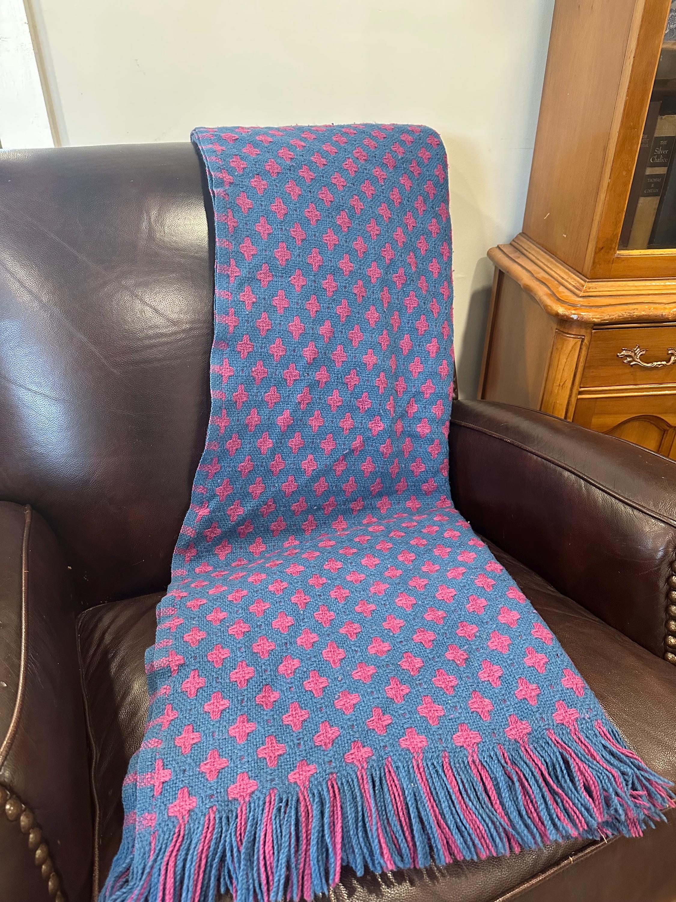 Vintage Pendleton Woolen Mills Woven Wool Double Sided Throw