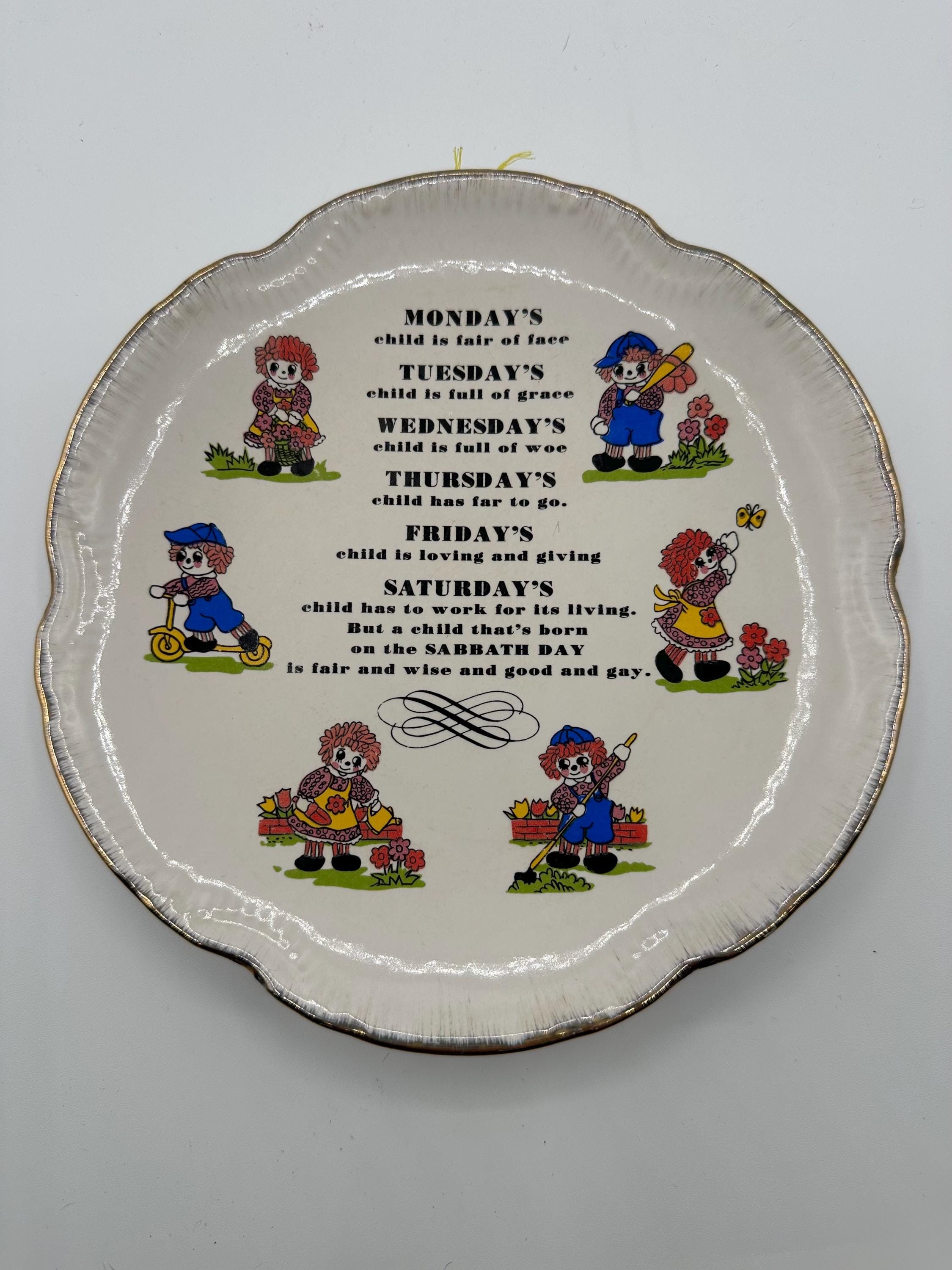 Raggedy Ann and Andy Plate - Etsy