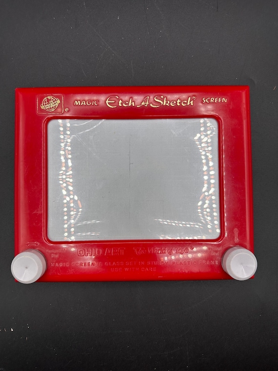 Classic Ohio Art Etch A Sketch With Its Iconic Red Plastic Frame