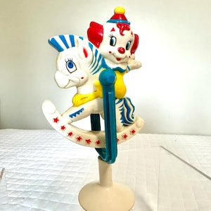 Vintage Bozo the Clown Horse Baby Toy Larry Harmon Productions LHPC Plastic