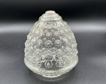 vintage clear glass pineapple lighting shade
