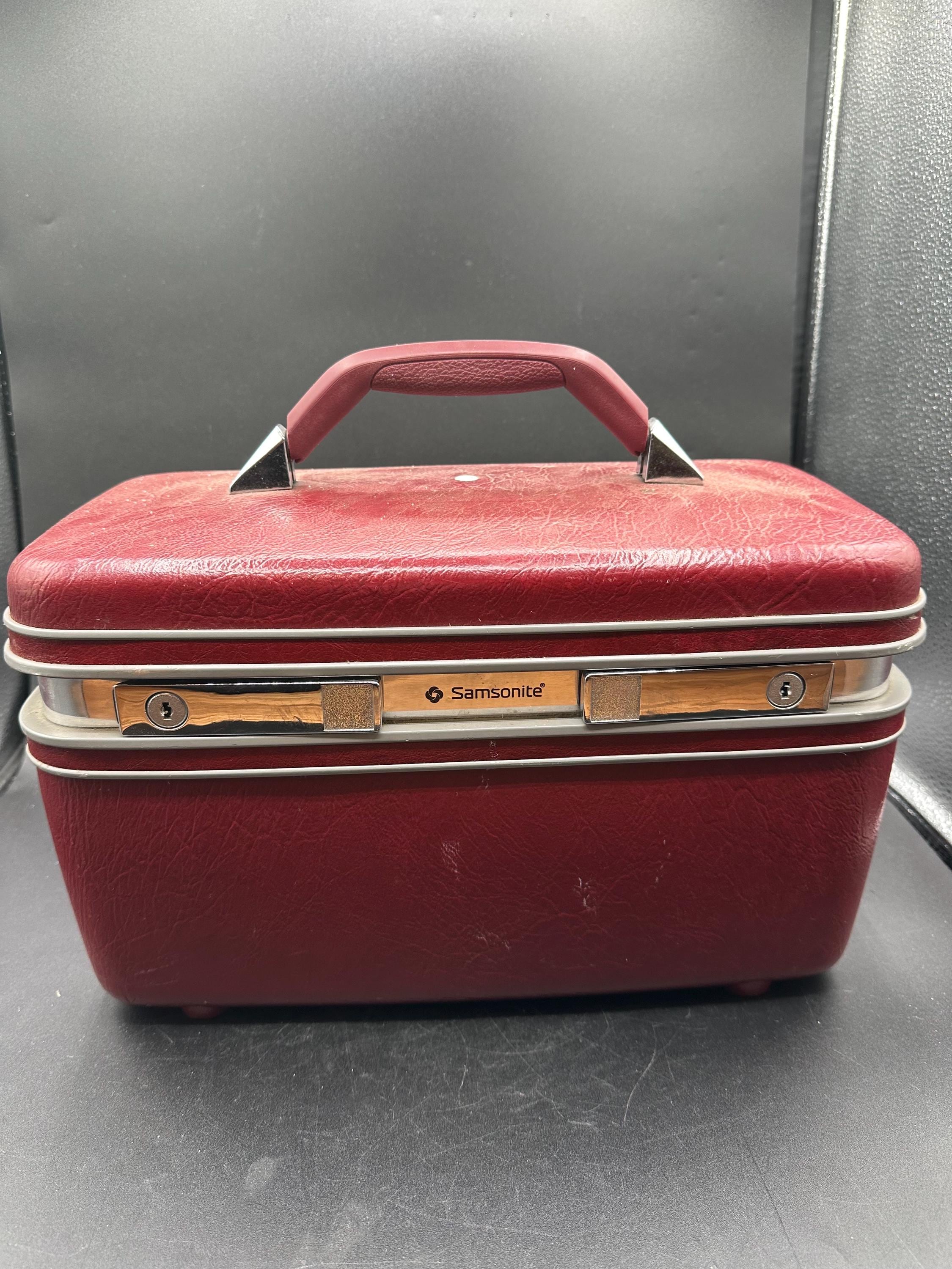 Vintage Red Samsonite Luggage - Etsy