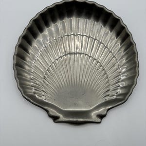 Vintage Serving Tray, Gorham Pewter Shell-Shaped Dish, 9.5-Inch