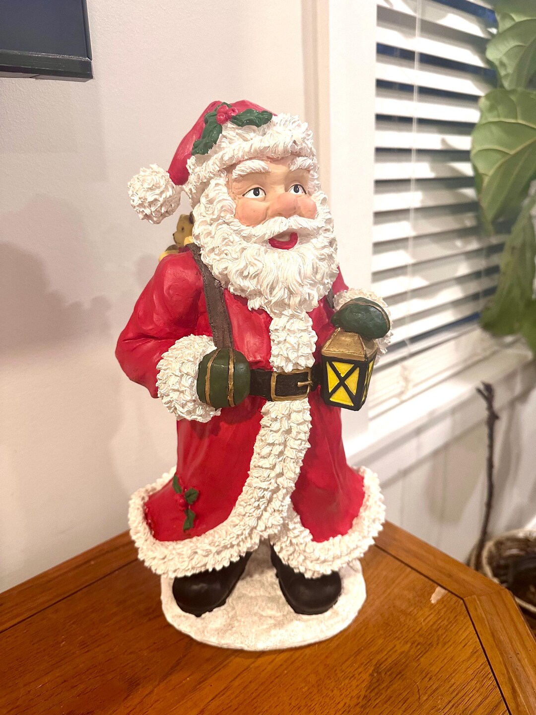 Tall Santa Claus Resin Figurine - Etsy