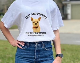 Custom Dog Photo T-Shirt: Personalized Pet Tee, Dog Lover Gift