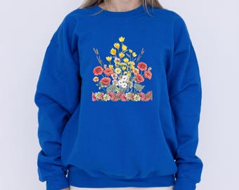 Boho Fall Floral T-Shirt: Autumn Nature Top, Comfort Colors Tee