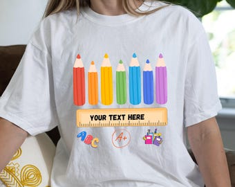 Personalized Back to School Shirt: Custom Teacher or Student Tee