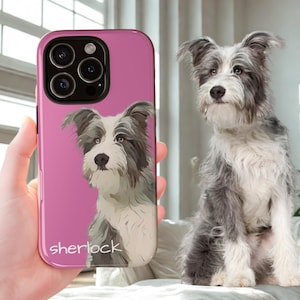 Cartoonified Custom Pet Phone Case for iPhone Samsung or Pixel, Personalized Photo Pet Case, Custom Pet Art Design, Gift for Pet Owners