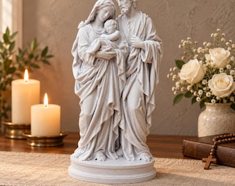 Holy Family Statue, Holy Family Decor, Catholic Statue for Home Altar, Religious Statue, Catholic Wedding Gift