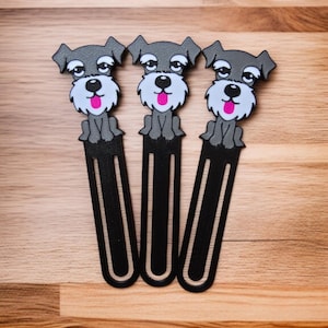 Schnauzer Dog Bookmark – 3D Printed Puppy Page Marker for Dog Lovers ( 3PCS)