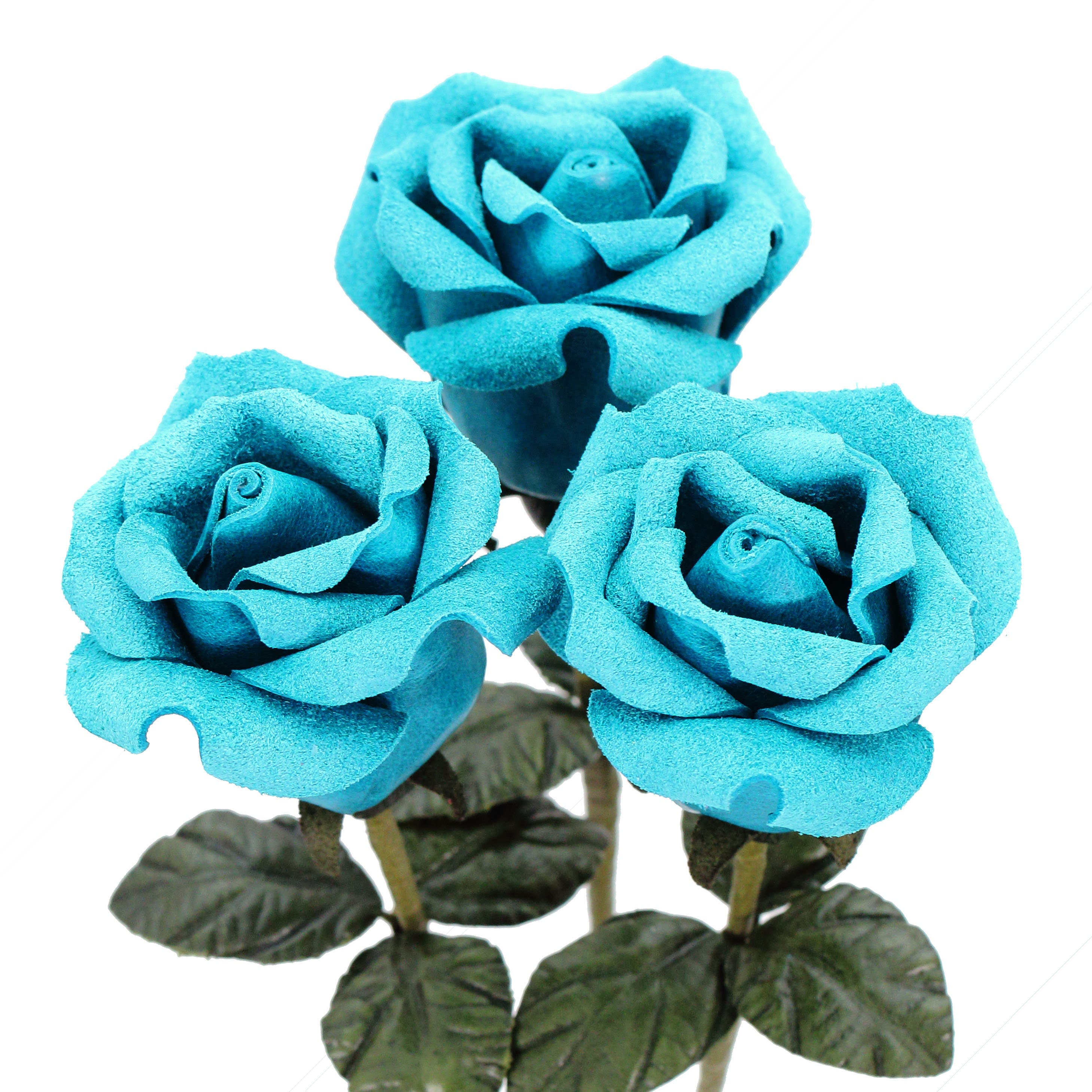 Leather Rose Bouquet Third Anniversary 3rd Wedding Gift For Etsy