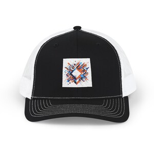 Bold Embroidered Snapback Trucker Cap, Stylish Hat for Outdoor Adventures, Fashionable Headwear, Perfect Gift for Events, Summer Accessory