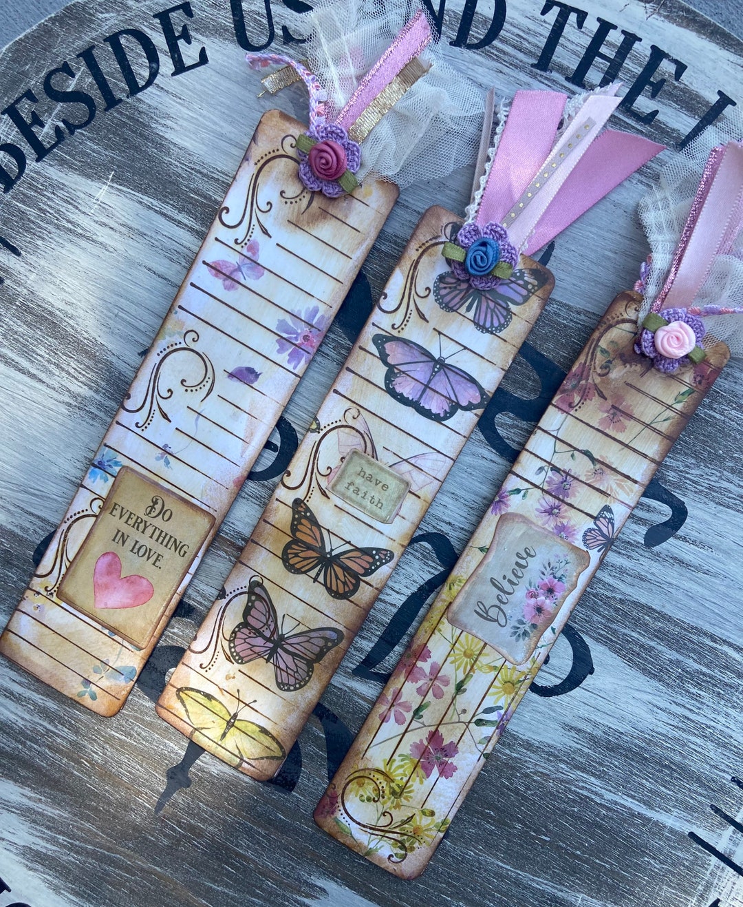 Handmade Bookmarks (set of 3) - Etsy