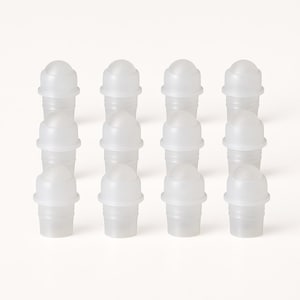 Plastic Rollerball Inserts for 5ml, 10ml Glass Roller Bottles I 12 or 24 pack for Essential Oil Aromatherapy Roll On Bottles I Free Shipping