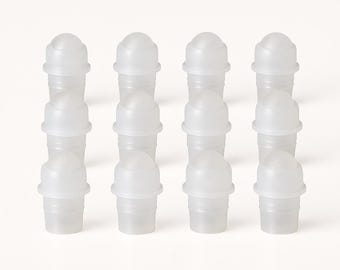 Plastic Rollerball Inserts for 5ml, 10ml Glass Roller Bottles I 12 or 24 pack for Essential Oil Aromatherapy Roll On Bottles I Free Shipping
