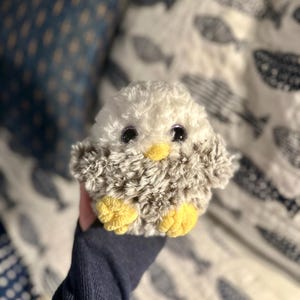 Águila calva bebé tejida a crochet