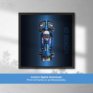 Racing Bulls VCARB 01 F1 Race Car Poster - Formula 1 Wall Art - Digital Download 25x25cm